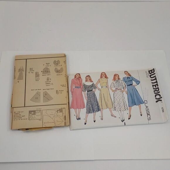 Butterick 4799 Pattern UNCUT 1980s Vintage - Picture 6 of 6